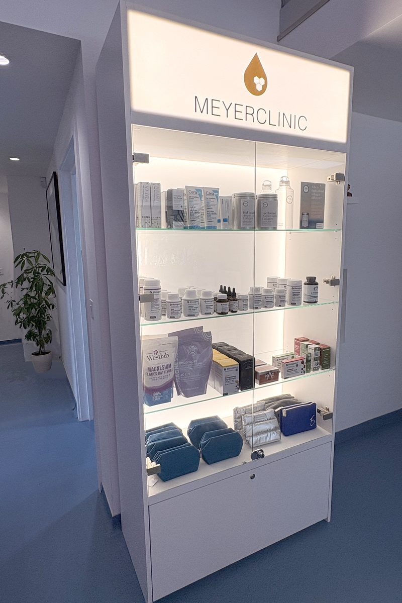 Medical grade skin care, on display in the clinic