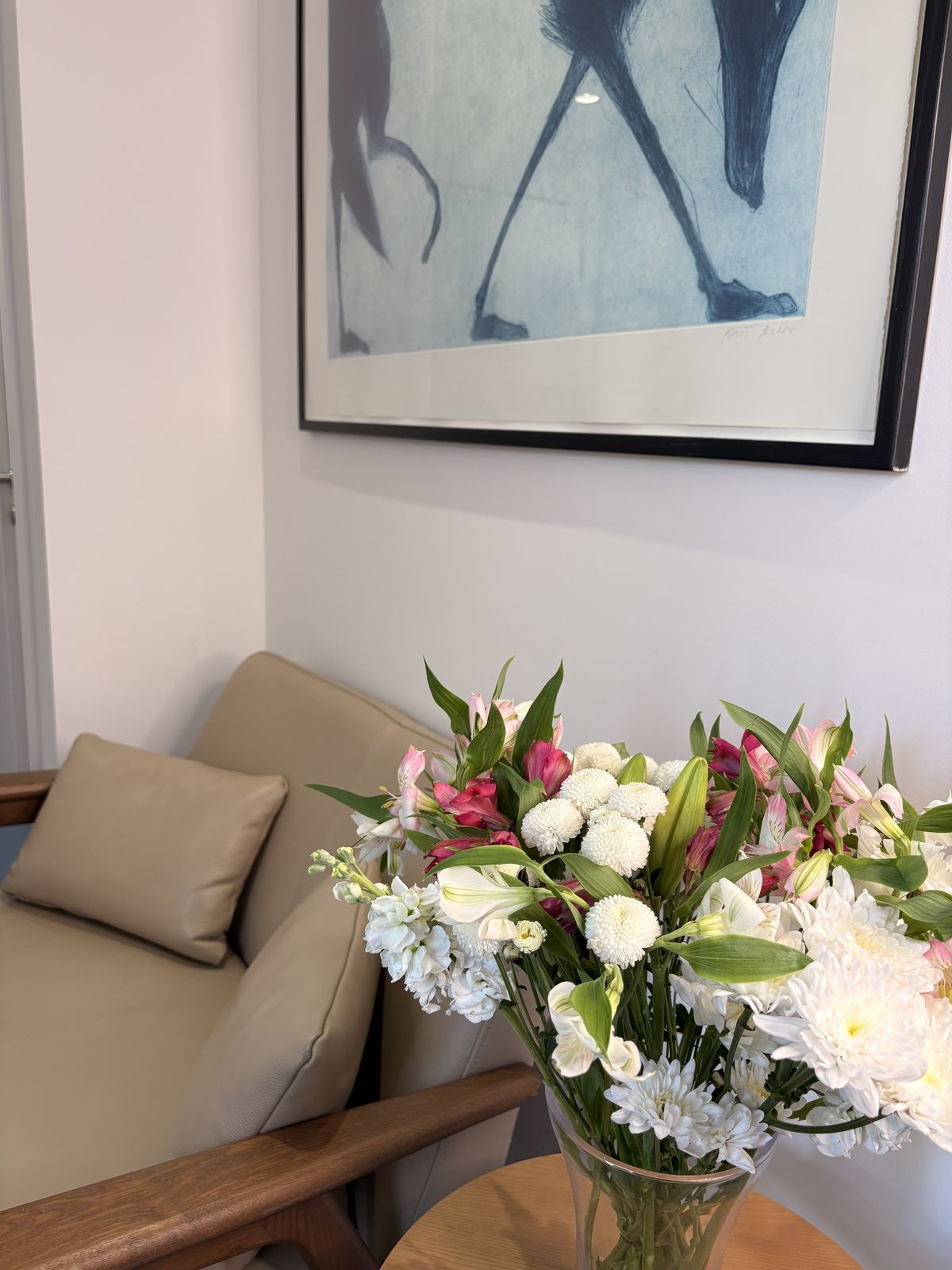 A corner of the waiting area