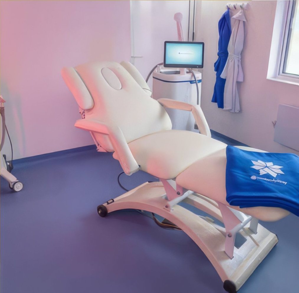 The CoolSculpting treatment room