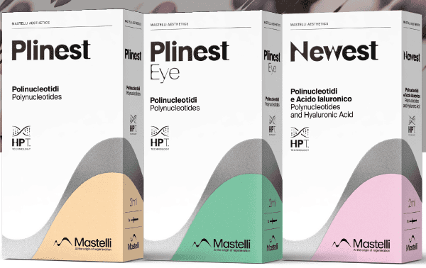 Plinest and Newest skincare products display - Meyer Clinic -